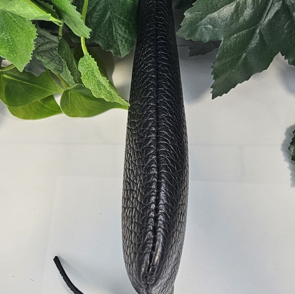 - Fossil Wristlet Wallet Pebble Genuine Leather in Black Sz Small - Picture 5 of 11